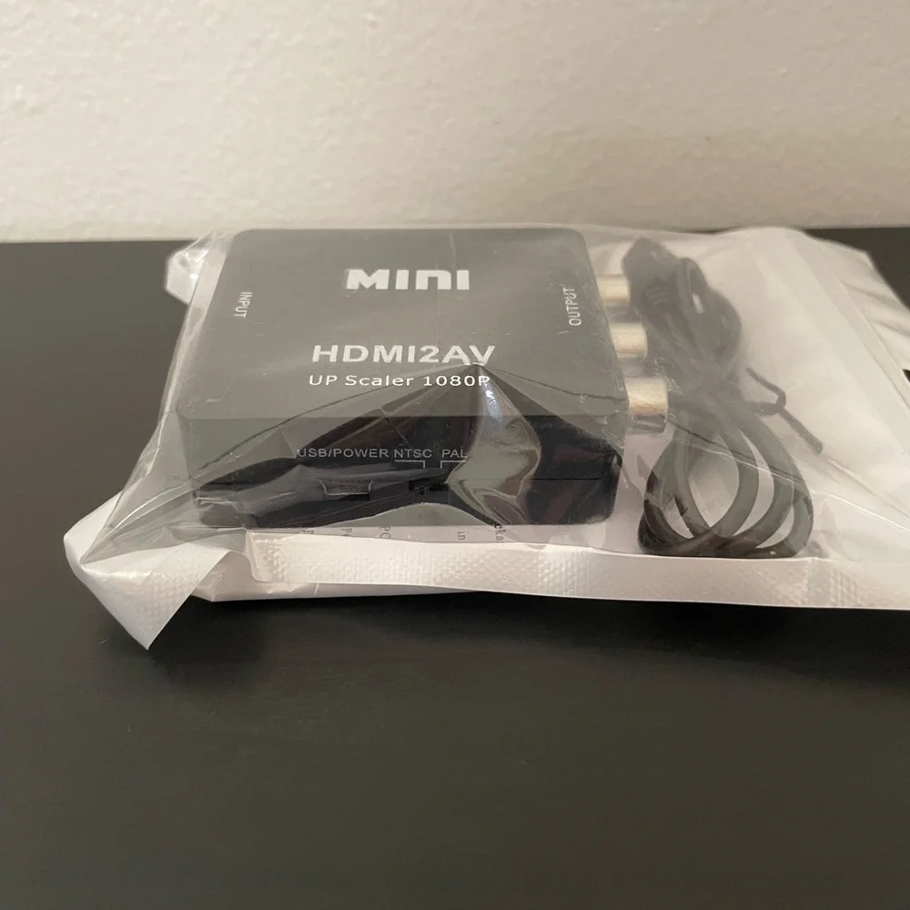 HDMI To AV Adapter NEW RCA Video Composite Converter HD Female 1080P Upscaler